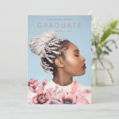 Modern | Zee Koraal | AFSTUDEREN WATERVERF Aankondiging (Staand voorkant)