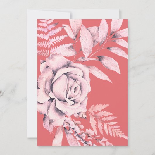 Modern | Zee Koraal | AFSTUDEREN WATERVERF Aankondiging (Achterkant)