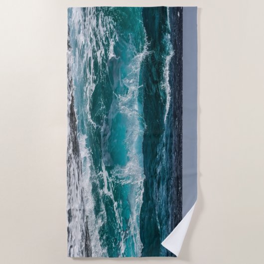 Modern Zee reizen Strandlaken (Voorkant)