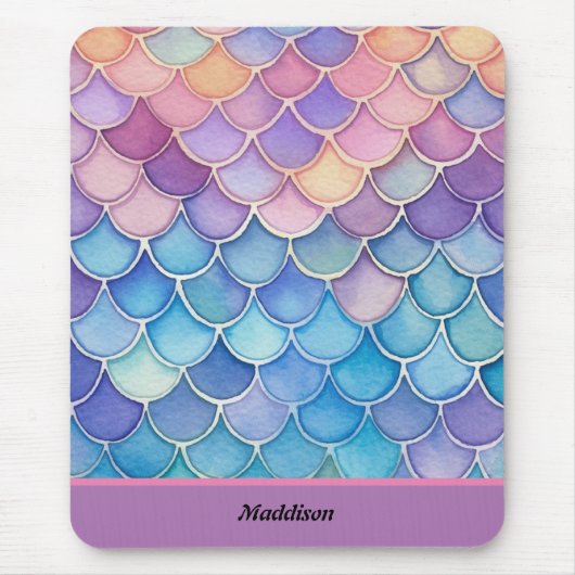 Modern zeemeerminthema muismat (Voorkant)