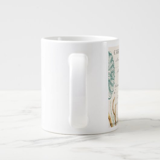 modern zeepaard grote koffiekop (Achterkant)