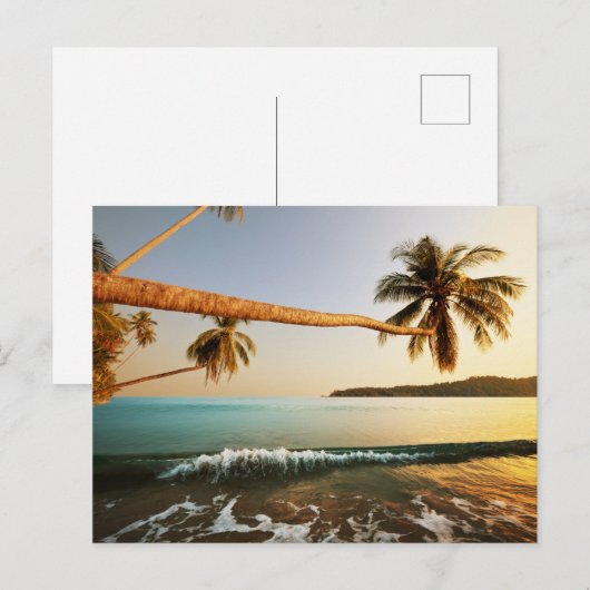Modern Zeezicht Flat Ansichtkaart Briefkaart (Voorkant / Achterkant)