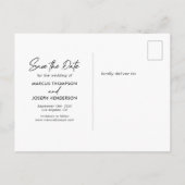 Modern zei dat hij de datum had kunnen redden aankondigingskaart (Achterkant)