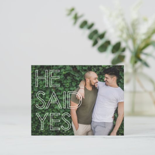 Modern zei dat hij de datum had kunnen redden aankondigingskaart (Staand voorkant)