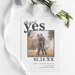 Modern zei dat ze een simpele foto had gemaakt save the date<br><div class="desc">Verzend deze moderne foto sparen de kaarten van de Datum naar uw gasten.</div>