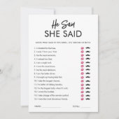 Modern zei hij dat ze Vrijgezellenfeest spel Kaart (Voorkant)