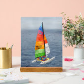 Modern zeilboot Nautisch Foto Kunst Acryl Bord (Huwelijk)