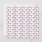 Modern Zeilen Nautical Boy Baby shower Uitnodiging (Achterkant)