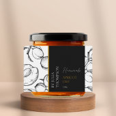 Modern Zelfgemaakt Apricot Jam Label Voedselcontainer Etiket