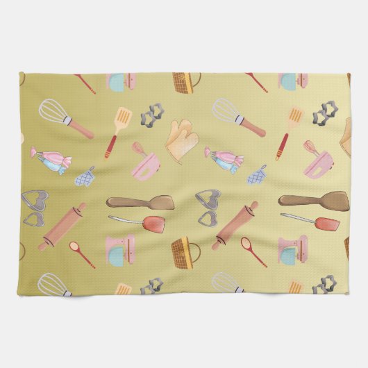 Modern Zelfgemaakt Bakkerij welkom Personaliseer n Theedoek (Horizontaal)