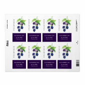 Modern zelfgemaakt BlackBerry Jam Label (Full Sheet)