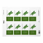 Modern zelfgemaakt ingelegde okra label (Full Sheet)