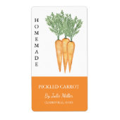 Modern zelfgemaakt ingelegde worteletiket etiket (Voorkant)