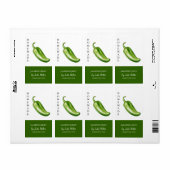 Modern Zelfgemaakt Jalapeno Jelly Label (Full Sheet)
