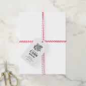 Modern zelfgemaakt maïsbrood met kolf icoon cadeaulabel (Met Touw)