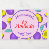 Modern zelfgemaakt pakket voedselcontainer etiket (Enkel label)