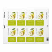 Modern zelfgemaakt perenjam label (Full Sheet)