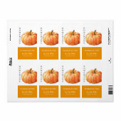 Modern zelfgemaakt pompoenboterlabel etiket (Full Sheet)