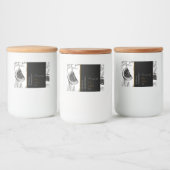 Modern zelfgemaakt vijgenjam label voedselcontainer etiket (Flessen)