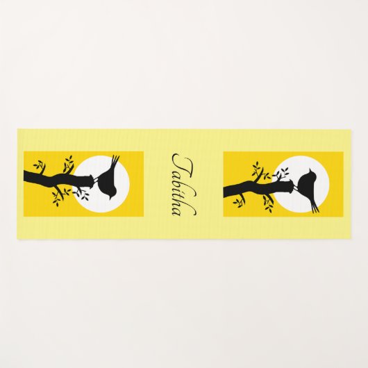 Modern Zen Bird Yogamat (Voorkant (horizontaal))