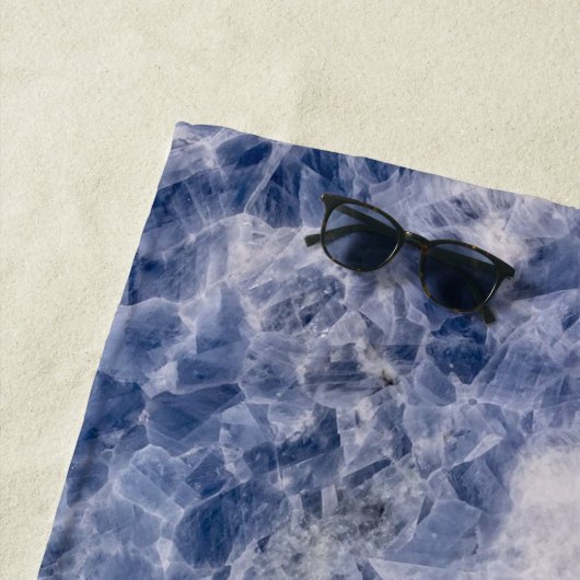 Modern Zen Bleu Strandlaken (In situ)