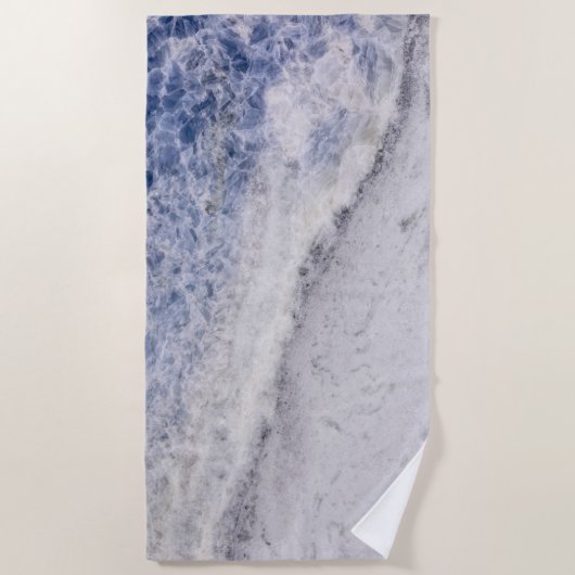 Modern Zen Bleu Strandlaken (Voorkant)