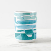 Modern Zen Blue Mug – Calm Abstract Art Design Koffiemok (Center)