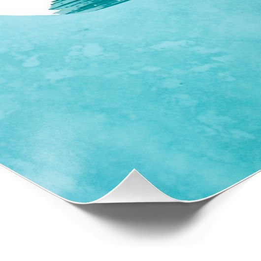 Modern Zen Blue Poster – Minimal Abstract Wall Art (Hoek)