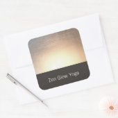 Modern Zen Glow Yoga en Healing Arts Vierkante Sticker (Envelop)