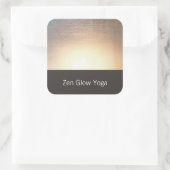 Modern Zen Glow Yoga en Healing Arts Vierkante Sticker (Tas)