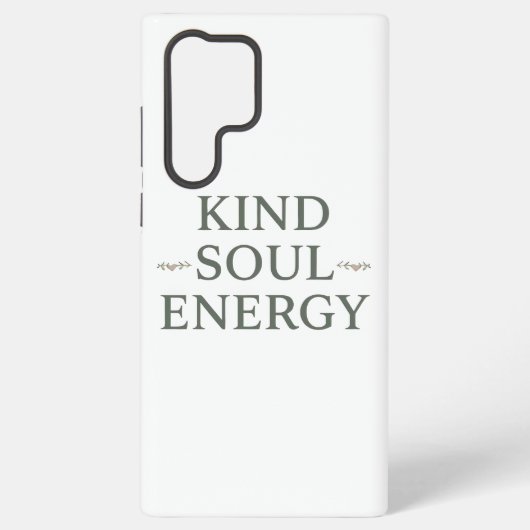 Modern Zen Positive Energy Quote Samsung Galaxy Hoesje (Achterkant)