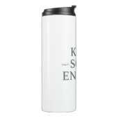 Modern Zen Positive Energy Quote Thermosbeker (Gedraaid links)