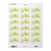 Modern Zen Rock Garden grijs adreslabel Etiket (Full Sheet)