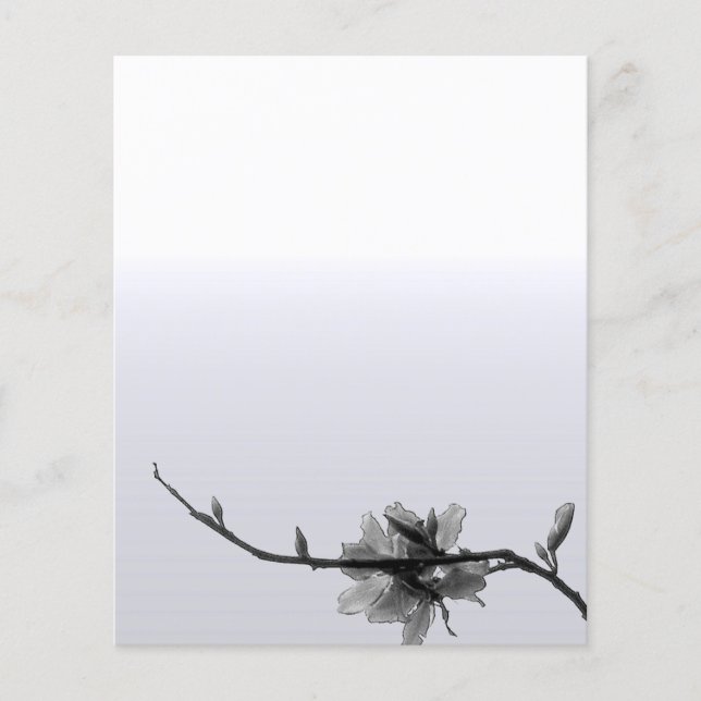 Modern Zen Spring/Black&White Floral Business (Voorkant)
