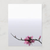 Modern Zen Spring Floral Business Custom Flyer (Voorkant)