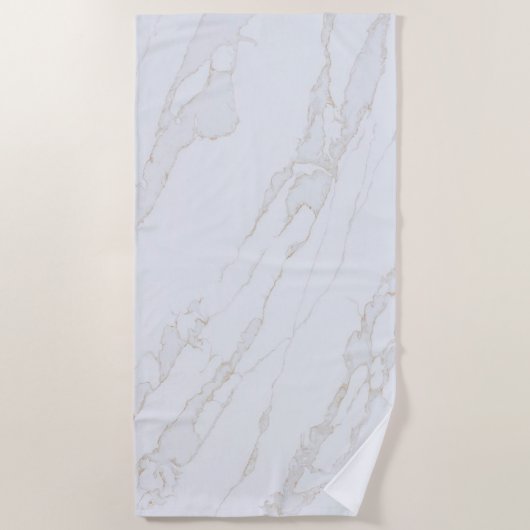 Modern Zen White Strandlaken (Voorkant)