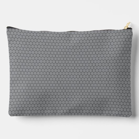 Modern zeshoekig raster geometrisch patroon etui (Achterkant)