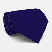 Modern zeshoekig raster geometrisch patroon stropdas (Opgerold)