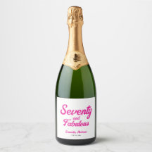 Modern Zeventig en Fabulous Roze 70ste Verjaardag 