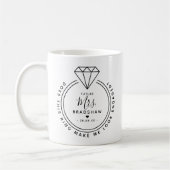 Modern 'Ziet deze ring er verloofd uit?' Koffiemok (Links)