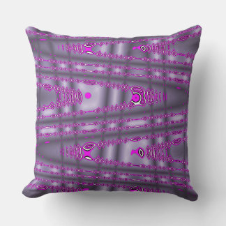 Modern Zig Zag Paars Hot Pink Sierkussen