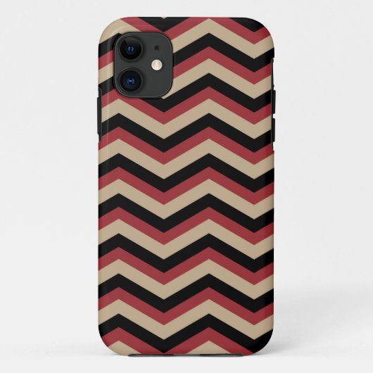 Modern Zig Zag Pattern Case-Mate iPhone Case (Achterkant)