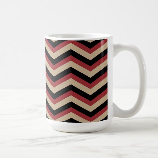 Modern Zig Zag Pattern Koffiemok (Rechts)