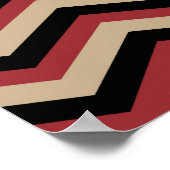 Modern Zig Zag Pattern Poster (Hoek)