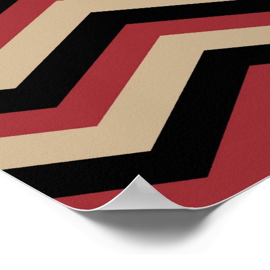 Modern Zig Zag Pattern Poster (Hoek)