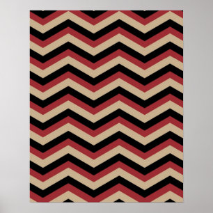 Modern Zig Zag Pattern Poster