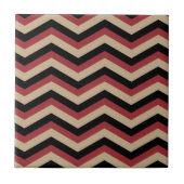 Modern Zig Zag Pattern Tegeltje (Voorkant)