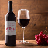 Modern zijn moeder draait om wijn! Happy Mothers D Wijn Etiket