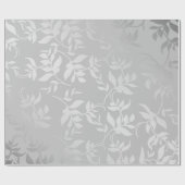 Modern zilver geborsteld metaal cadeaupapier (Vlak)