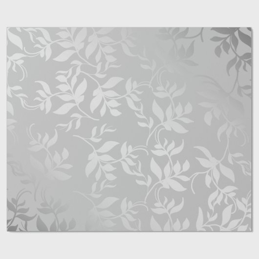 Modern zilver geborsteld metaal cadeaupapier (Vlak)